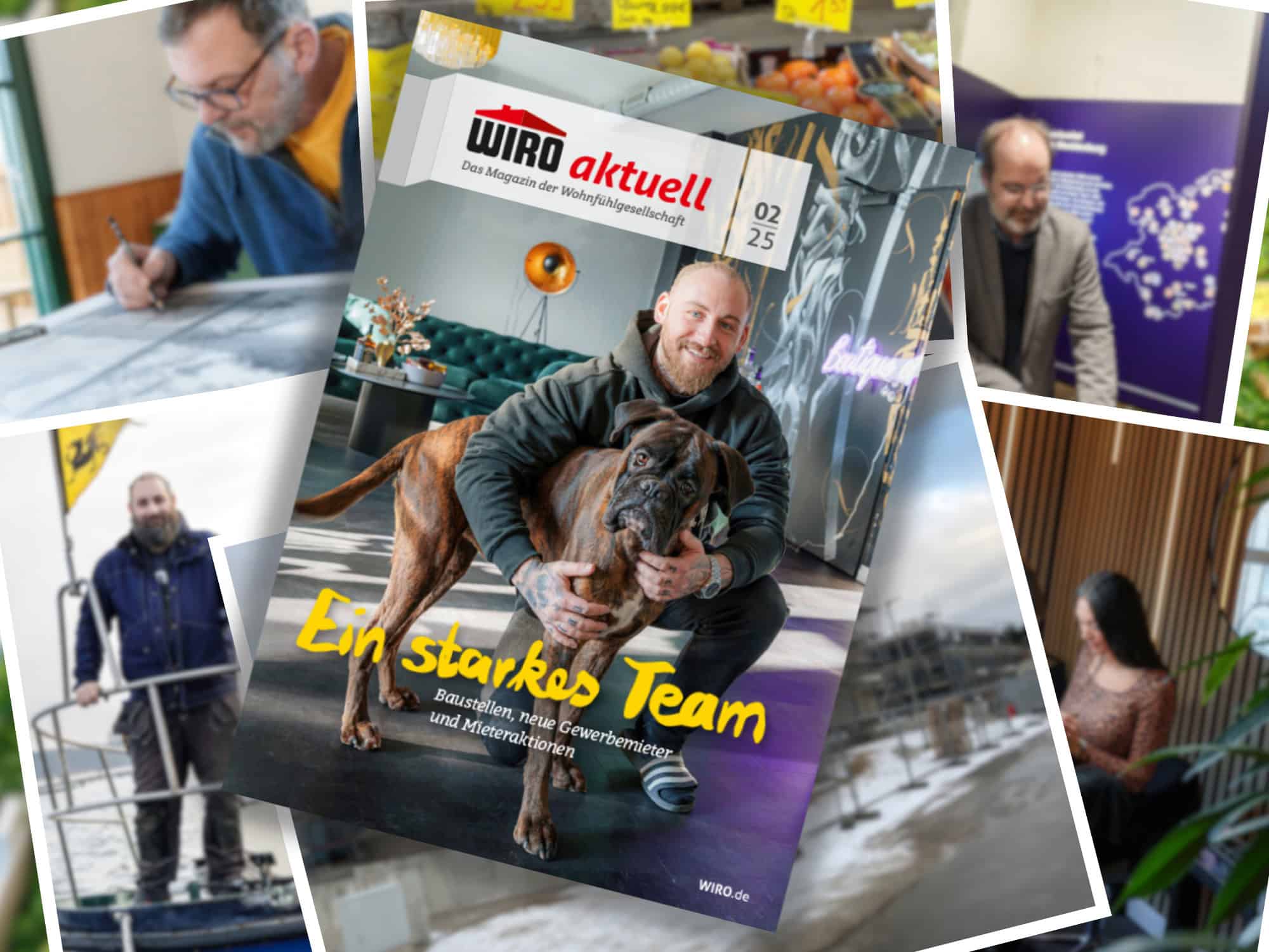 Titelbild des gedruckten Magazins WIRO aktuell Februar 2025