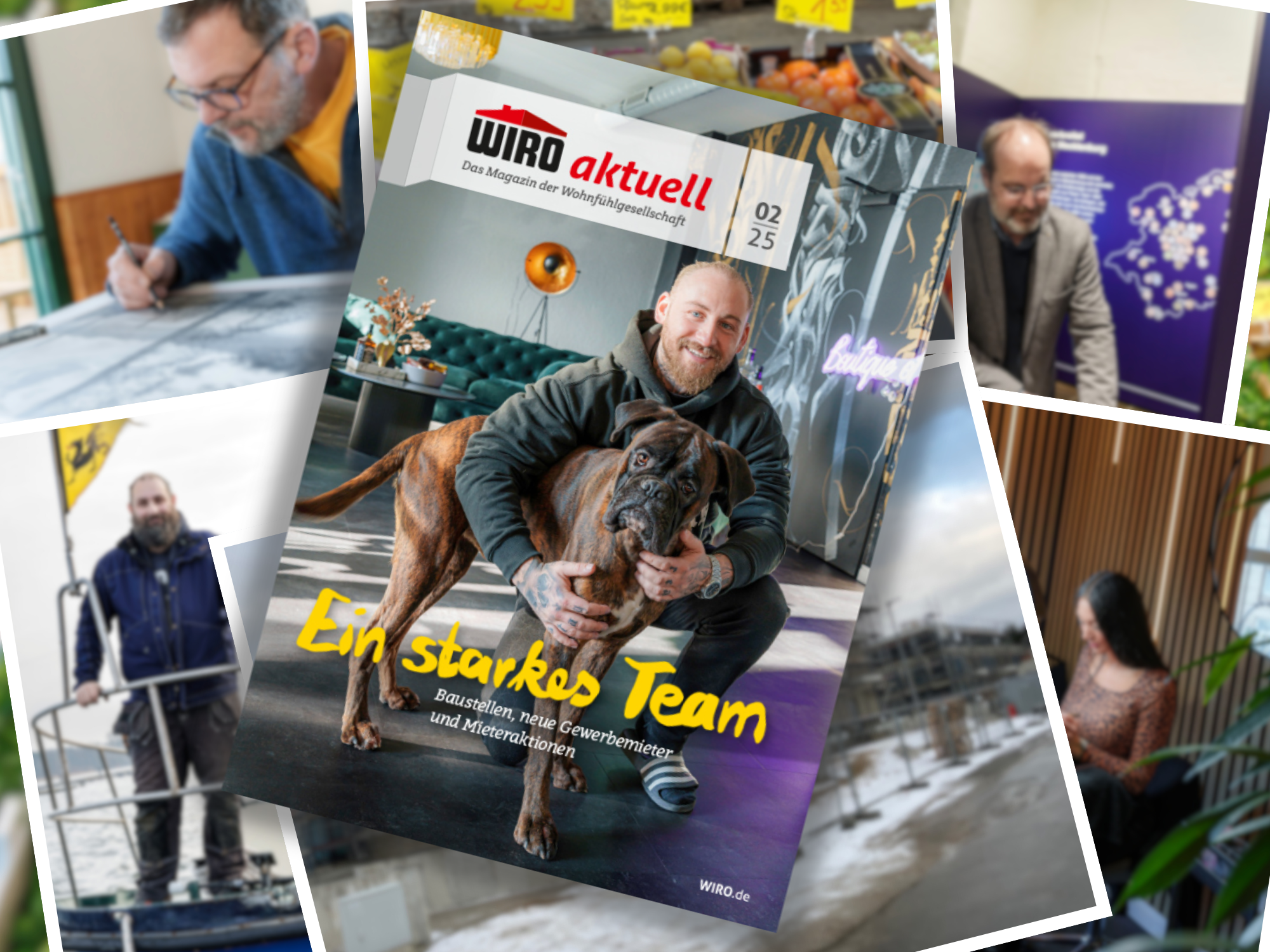 Titelbild des gedruckten Magazins WIRO aktuell Februar 2025