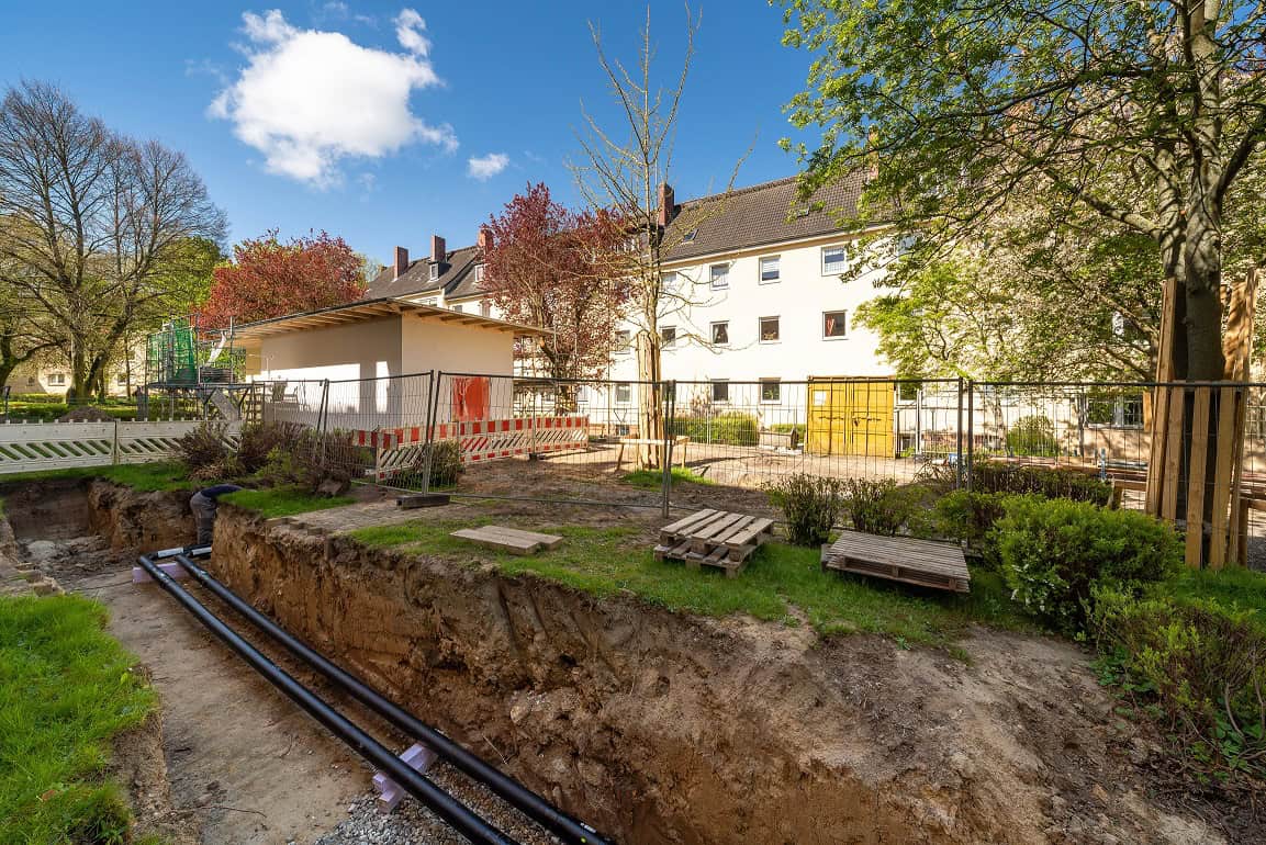 Quartier-Innenhof zwischen Braunschweiger und Bremer Straße