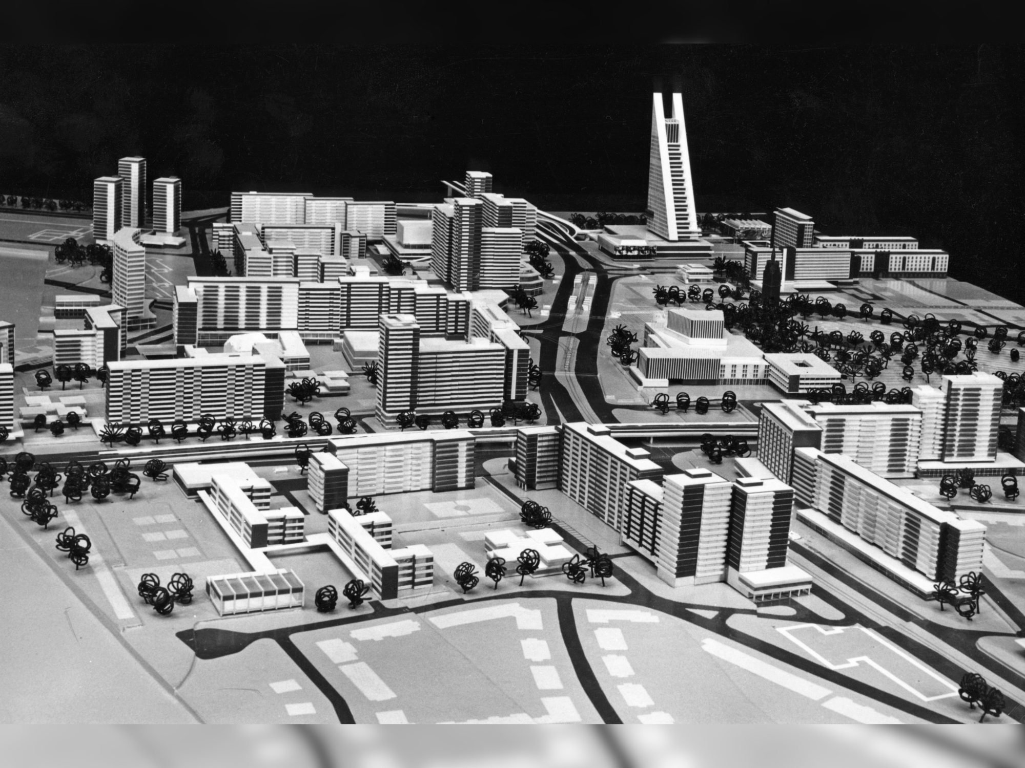Pläne Vögenteich 1970 Pläne und Modell aus dem Jahre 1970 für den Bereich Am Vögenteich bis Wall.