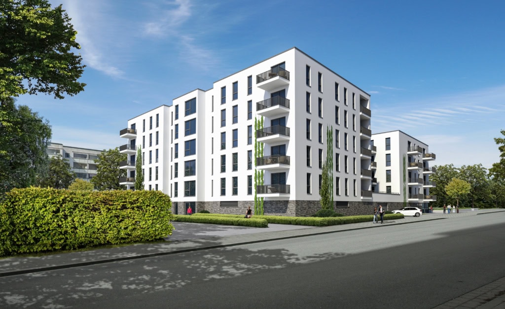 Die WIRO kauft 62 Wohnungen in der Ratzeburger Straße in Lichtenhagen schlüsselfertig an.