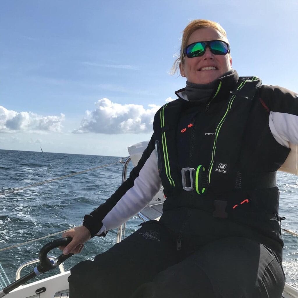 Anke Anderssohn und ihr Lieblingselement: das Wasser.