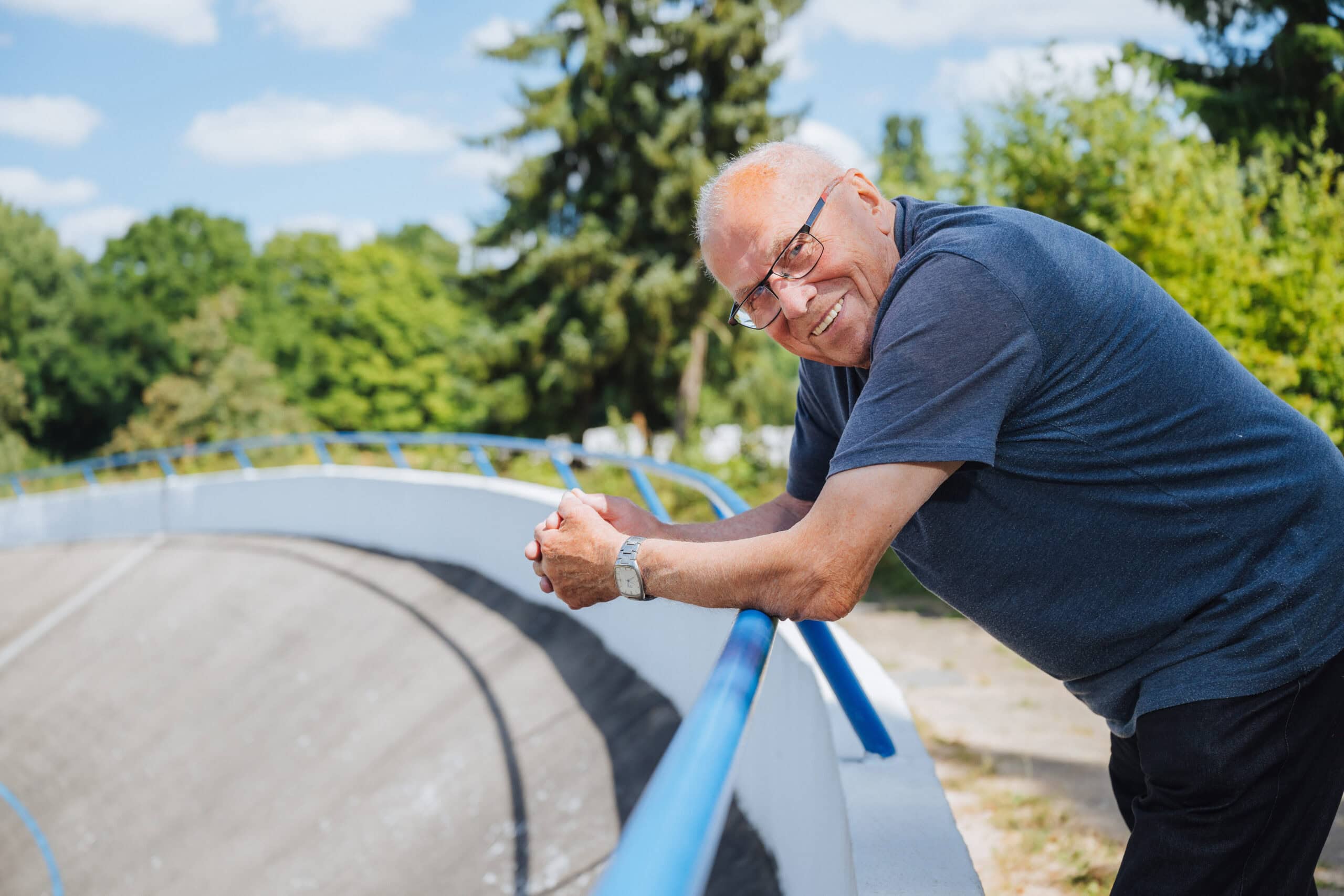 Die Rostocker Radrennbahn ist Kurt Welkes ganzer Stolz.