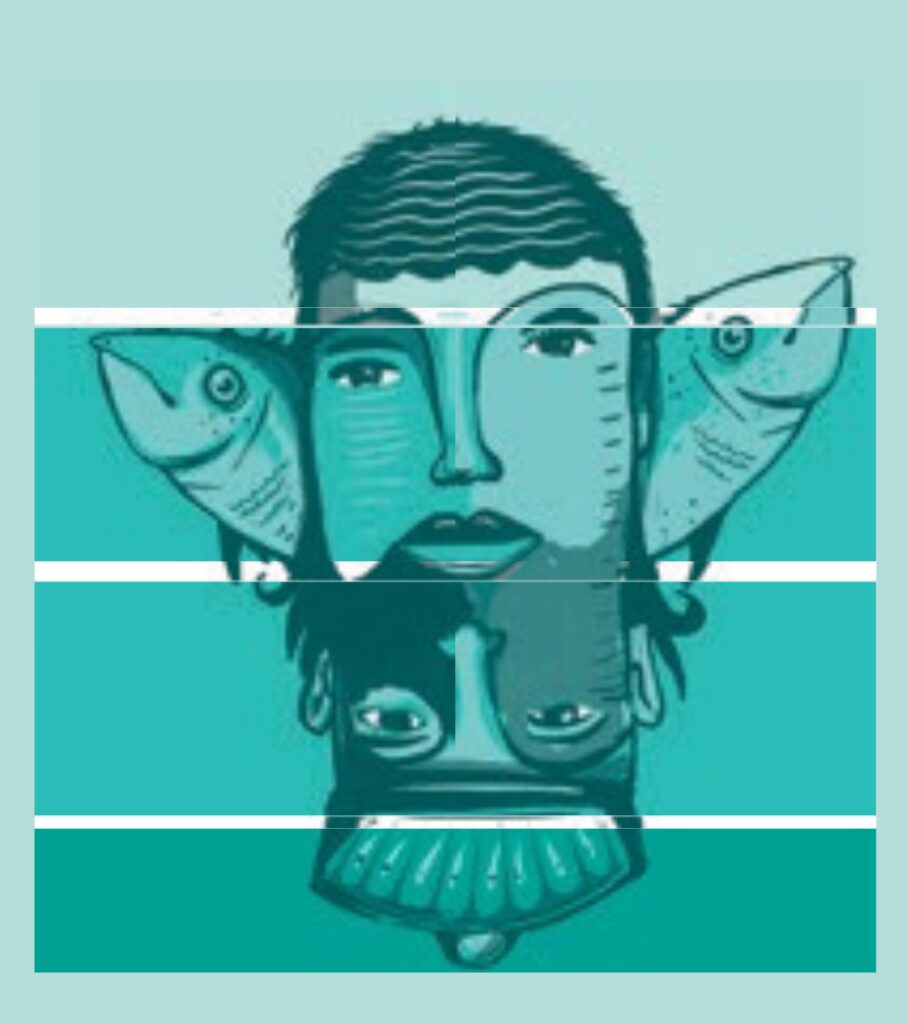 Detail "Fischköppe" des Entwurfs für die Fassadengestaltung am Margaretenplatz Copyright: Tom Roeler / Montage: WIRO