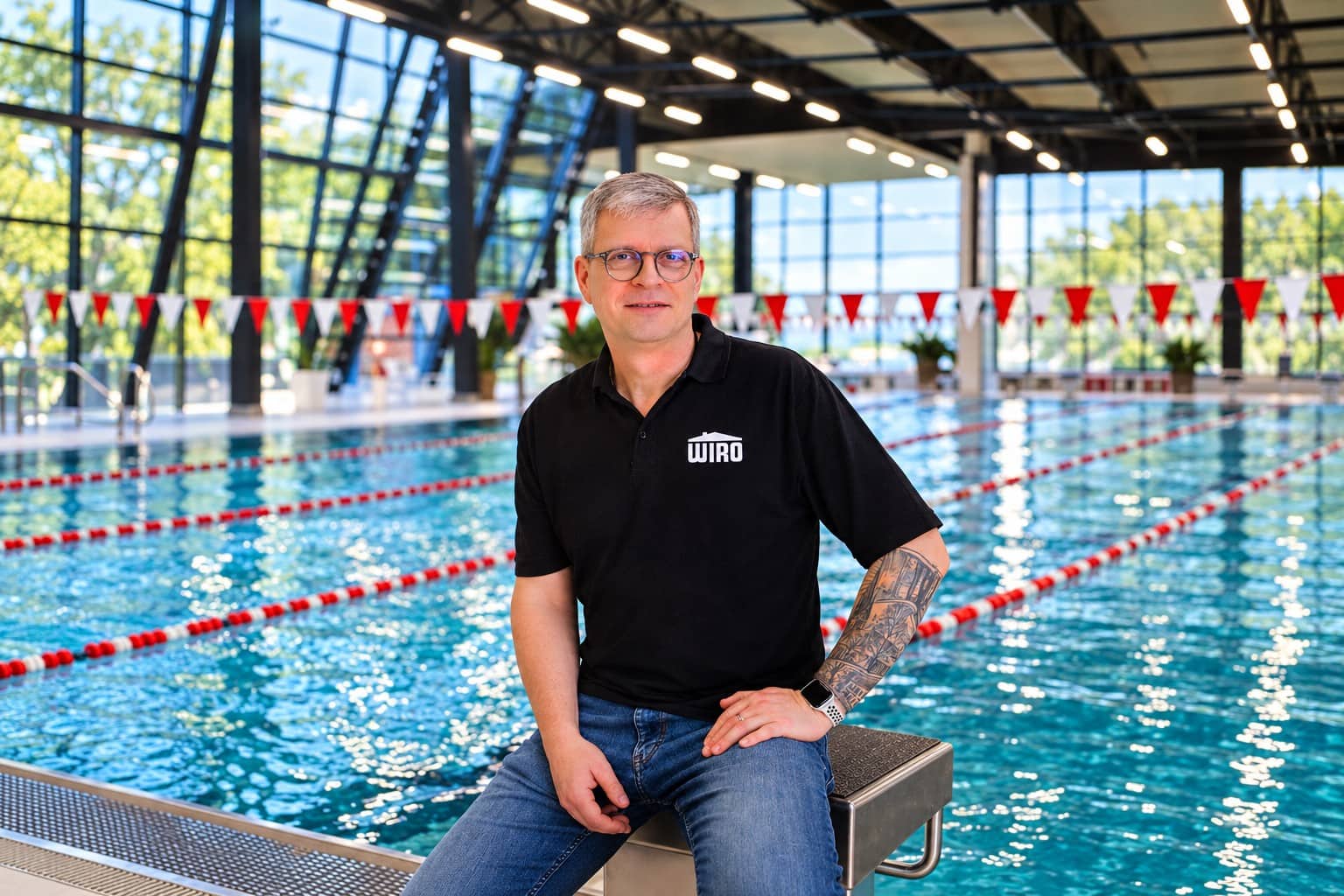 WIR bei der WIRO: Ingo Kanold leitet die Schwimmhalle in Gehlsdorf.